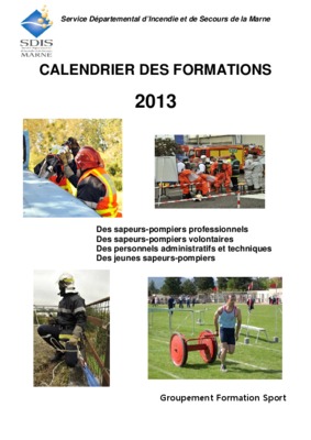calendrier de formation 2013 Book