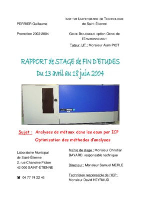 les metaux lourd dans les eaux de mer Book