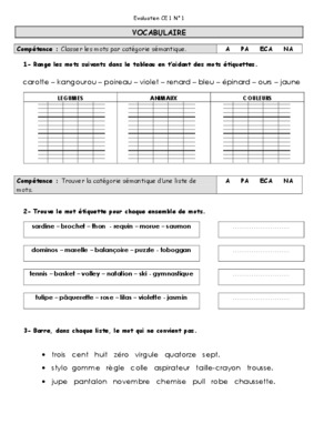 mots etiquettes ce2 Book