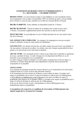 hebergement reservation Book