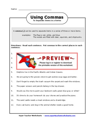 commas Book