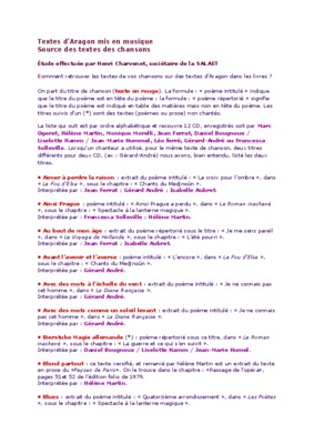 textes chansons Book