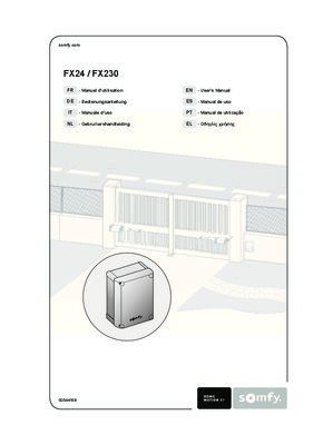 somfy armoire de commande fx24 Book