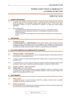 norme de la granulometrie de la semoule Book