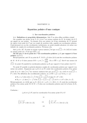 equation polaire Book