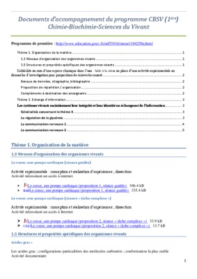 sujet cbsv Book
