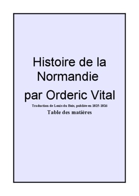 orderic Book