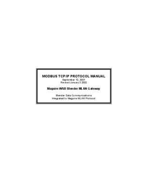 supervision modbus tcpip Book