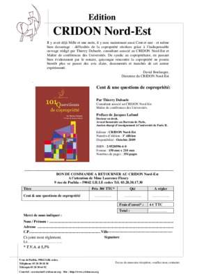 cridon paris Book