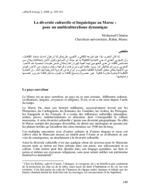 maroc diversite culturelle Book