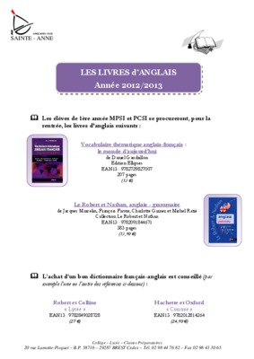 resultats concours ifcs sainte anne Book