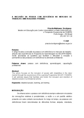 mercado de trabalho Book