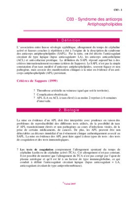 anticorps antiphospholipides Book