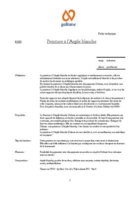 argile blanche Book