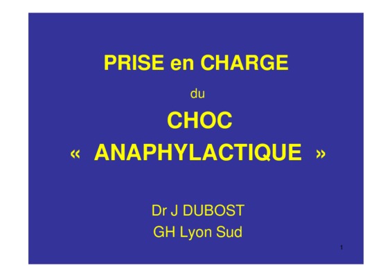 anaphylactique Book