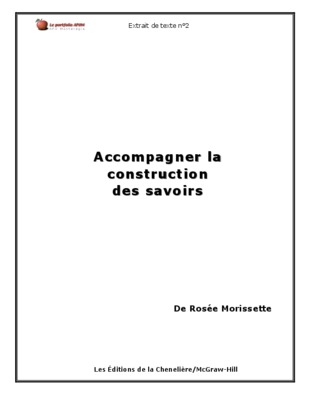 accompagner les savoirs Book
