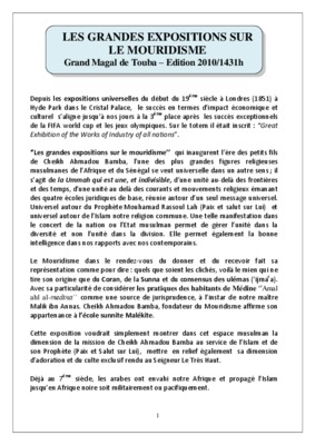 mouridisme Book