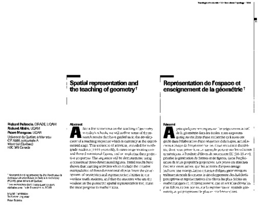 test de representation spatial Book