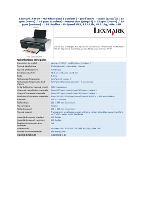 model x4650 Book