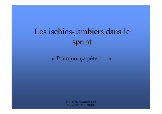 exercice des ischios Book