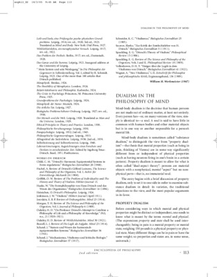 dualism Book