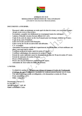 composition du dossier pour obtention d_un visa etudiant Book