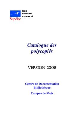 polycopies Book
