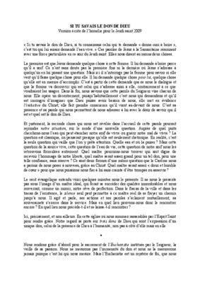 si tu savais le don de dieu Book