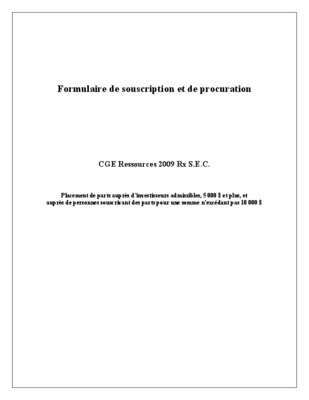 formulaire procuration Book