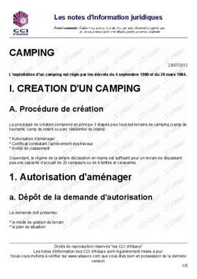 creation camping Book
