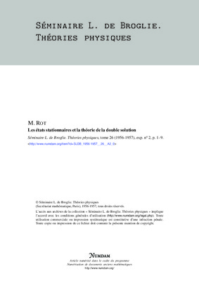exercices corriges sur les etats stationnaires en mecanique quantique Book