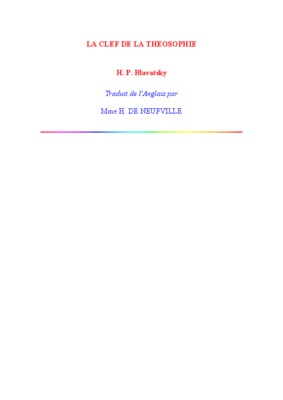 theosophie Book