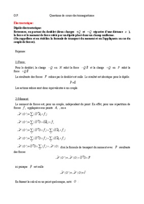 dipole electrostatique dans un champ uniforme Book