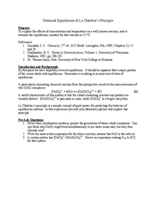 chemical equilibrium problems Book
