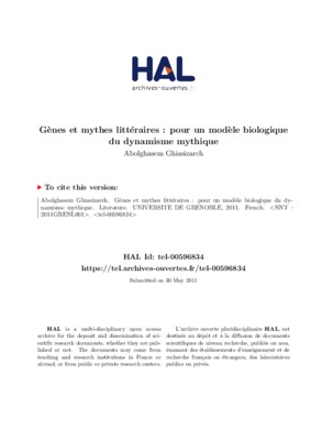 mythes litteraires Book