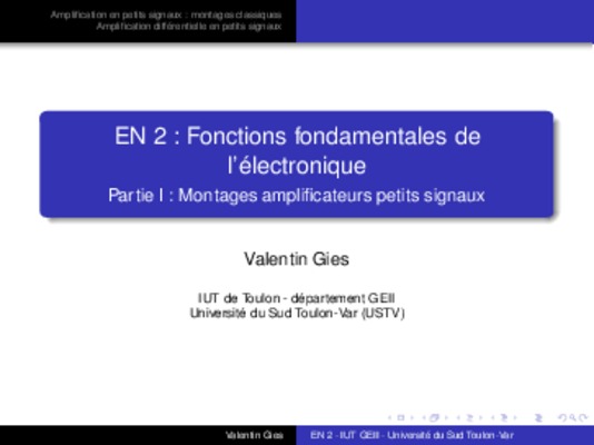 notion fondamentales en electronique Book