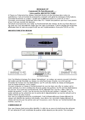 reseaux ip comment ils fonctionnent Book