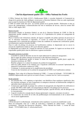 banques avec departement qualite Book