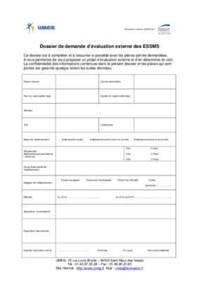 evaluation essms Book