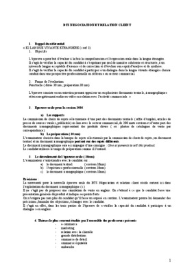 bts hotellerie epreuve langue vivante etrangere Book