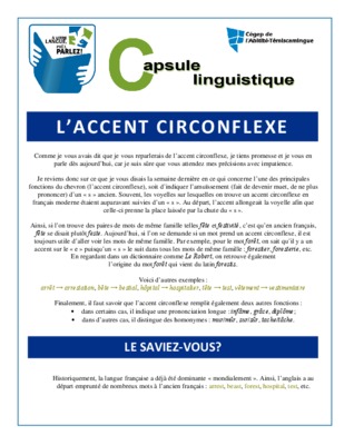 circonflexe Book