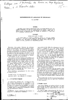 rationnements Book