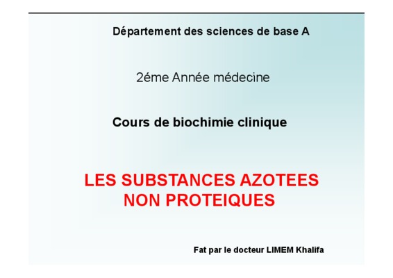 proteines substances azotees Book