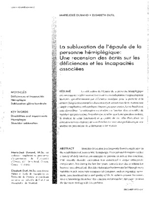 subluxation de l_epaule hemiplegique Book