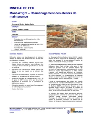 mine de mont wright Book