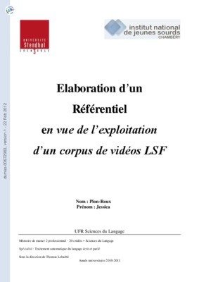 elaboration de corpus Book