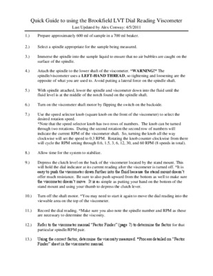 brookfield viscometer Book