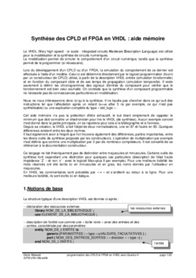 luangage vhdl et fpga Book