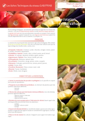 rotation en maraichage Book