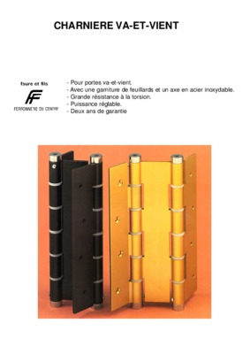 charniere va et vient Book